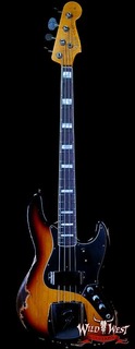 Басс гитара Fender Custom Shop Limited Edition Custom Jazz Bass J-Bass Heavy Relic Faded Aged 3 Tone Sunburst
