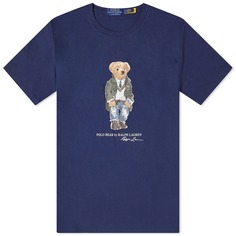 Футболка Polo Ralph Lauren Heritage Bear, темно-синий