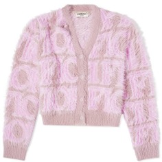 Кардиган Fiorucci Oversized Monogram, розовый