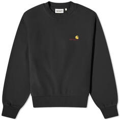 Свитшот Carhartt Wip American Script, черный