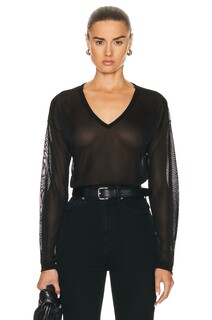 Свитер Toteme Semi Sheer Viscose Knit, черный TotÊme