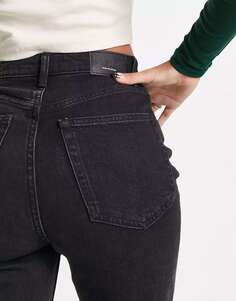 Черные джинсы Bershka Comfort Fit Mom