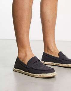 Черные эспадрильи Toms stanford Rope