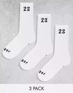 3 пары белых носков Jordan Essentials