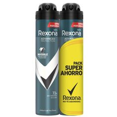 Дезодорант Desodorante Hombre Advanced Protection Invisible Rexona, 2 x 200 ml