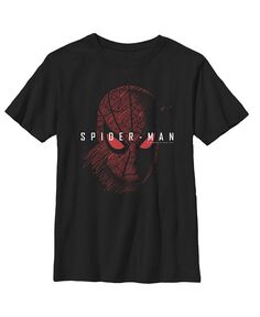Светящаяся детская футболка Человек-паук: Вдали от дома для мальчика Marvel, черный