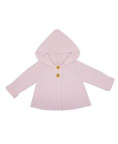 Свитер с капюшоном и длинными рукавами для маленьких девочек Baby Mode Signature, розовый