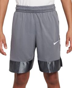 Баскетбольные шорты Big Boys Elite Dri-FIT Nike, серый