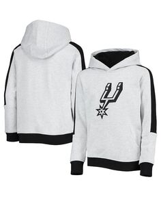 Серый пуловер с капюшоном Big Boys San Antonio Spurs Lived Outerstuff, серый