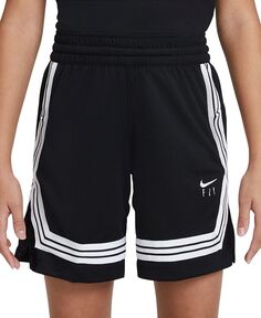 Баскетбольные шорты Big Girls Fly Crossover Nike, черный