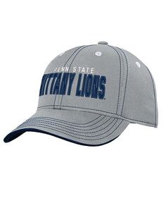 Серая регулируемая шапка с напуском для юношей и девочек Penn State Nittany Lions Old School Outerstuff, серый