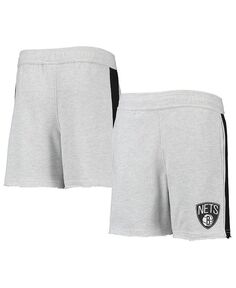 Серые шорты с вингбэком Big Boys Brooklyn Nets Outerstuff, серый