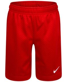 Сетчатые шорты для маленьких мальчиков Nike, красный