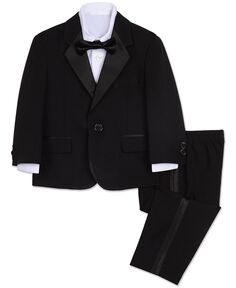 Смокинг, рубашка и галстук-бабочка для маленьких мальчиков, комплект из 4 предметов Nautica, черный
