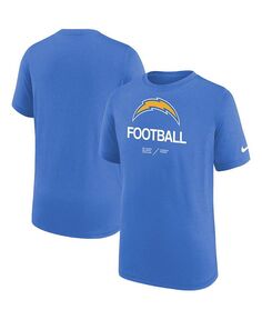 Синяя футболка Big Boys Powder Blue Los Angeles Chargers Sideline Legend Performance Nike, синий