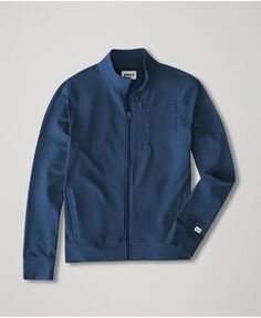 Спортивная куртка из органического хлопка стрейч из френча терри Pact, синий