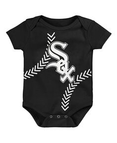 Боди для бега в домашних условиях черного цвета Chicago White Sox для новорожденных Outerstuff, черный