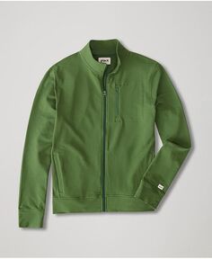 Спортивная куртка из органического хлопка стрейч из френча терри Pact, зеленый