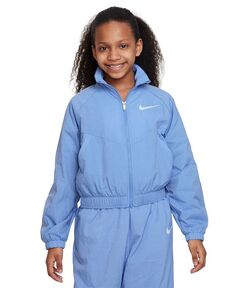 Спортивная одежда для девочек тканая куртка Nike, синий