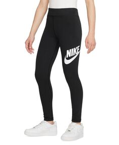 Спортивная одежда Леггинсы со средней посадкой для больших девочек Essentials Nike, черный