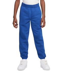 Спортивные штаны из матового флиса с логотипом Air Big Kids Nike, синий