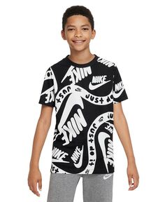 Спортивная футболка свободного кроя с логотипом Big Kids Nike, мультиколор