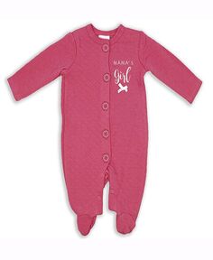 Стеганая футболка для маленьких девочек Mama&apos;s Girl Baby Mode, розовый