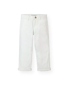 Твиловые брюки чинос для маленьких мальчиков Hope &amp; Henry, белый