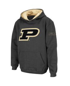Темно-серый пуловер с логотипом Big Boys Purdue Boilermakers Stadium Athletic, серый