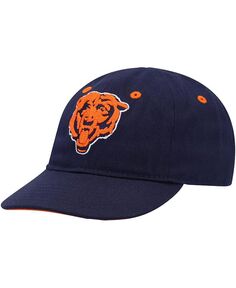Темно-синяя гибкая шапка Chicago Bears с напуском для новорожденных Outerstuff, синий