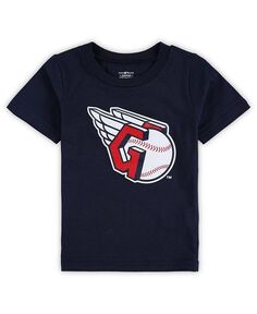 Темно-синяя футболка с основным логотипом Cleveland Guardians Team Crew для новорожденных Outerstuff, синий