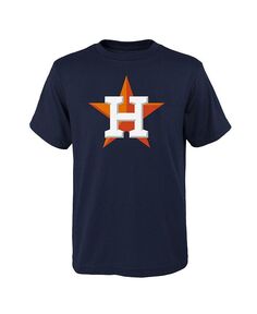 Темно-синяя футболка с логотипом основной команды Big Boys and Girls Houston Astros Outerstuff, синий