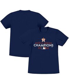 Темно-синяя футболка с фирменным логотипом Houston Astros World Series Champions 2022 для мальчиков и девочек Fanatics, синий