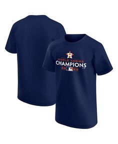 Темно-синяя футболка с логотипом Big Boys Houston Astros World Series Champions 2022 Fanatics, синий