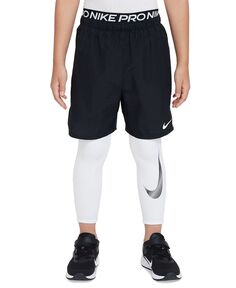 Теплые колготки с логотипом Big Boys Pro Dri-FIT Nike, белый