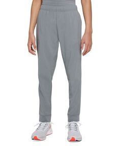 Тканые тренировочные брюки для мальчиков Dri-FIT Nike, серый