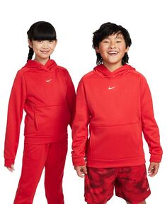 Толстовка для тренировок Big Kids Therma-FIT Nike, красный