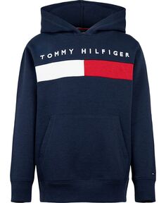 Толстовка с капюшоном и пуловером с взорванным флагом Little Boys Tommy Hilfiger, синий