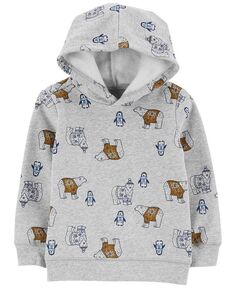Толстовка с капюшоном и пуловером с белым медведем для маленьких мальчиков Carter&apos;s, мультиколор Carters