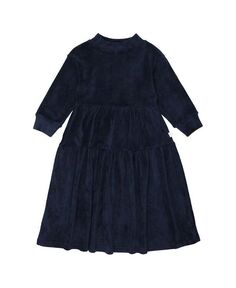 Велюровое платье макси для больших девочек Pouf, синий