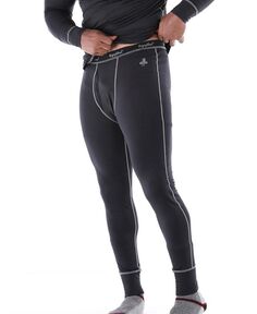 Высокие легкие брюки базового слоя эластичной вязки RefrigiWear, черный