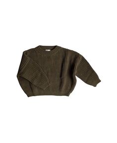 Толстый свитер из органического хлопка для мальчиков и девочек The Simple Folk, зеленый