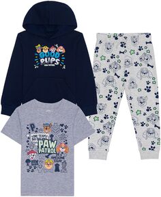 Толстовка, футболка и джоггеры Little Boys Paw Patrol, комплект из 3 предметов Hybrid, мультиколор