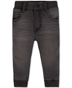 Вязаные джинсовые брюки-джоггеры для маленьких мальчиков Levi&apos;s, серый Levis