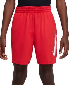 Тренировочные шорты с графическим рисунком Big Boys Multi Dri-FIT Nike, красный