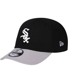 Гибкая кепка Black Chicago White Sox Team Color My First 9Twenty для новорожденных New Era, черный