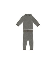 Вязаный топ и штаны Noovel для маленьких девочек, комплект из 2 предметов Maniere, серый Manière