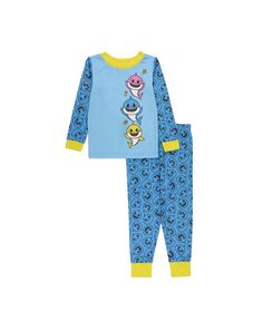 Топ и пижама для маленьких мальчиков, комплект из 2 предметов Baby Shark, мультиколор