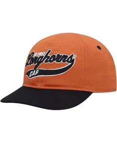 Гибкая кепка с напуском для новорожденных Old School Longhorns Outerstuff, оранжевый