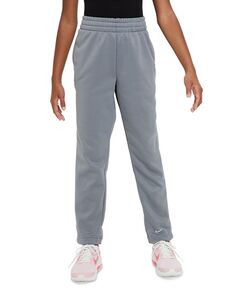 Тренировочные брюки с открытым подолом Big Kids Multi Therma-FIT Nike, серый
